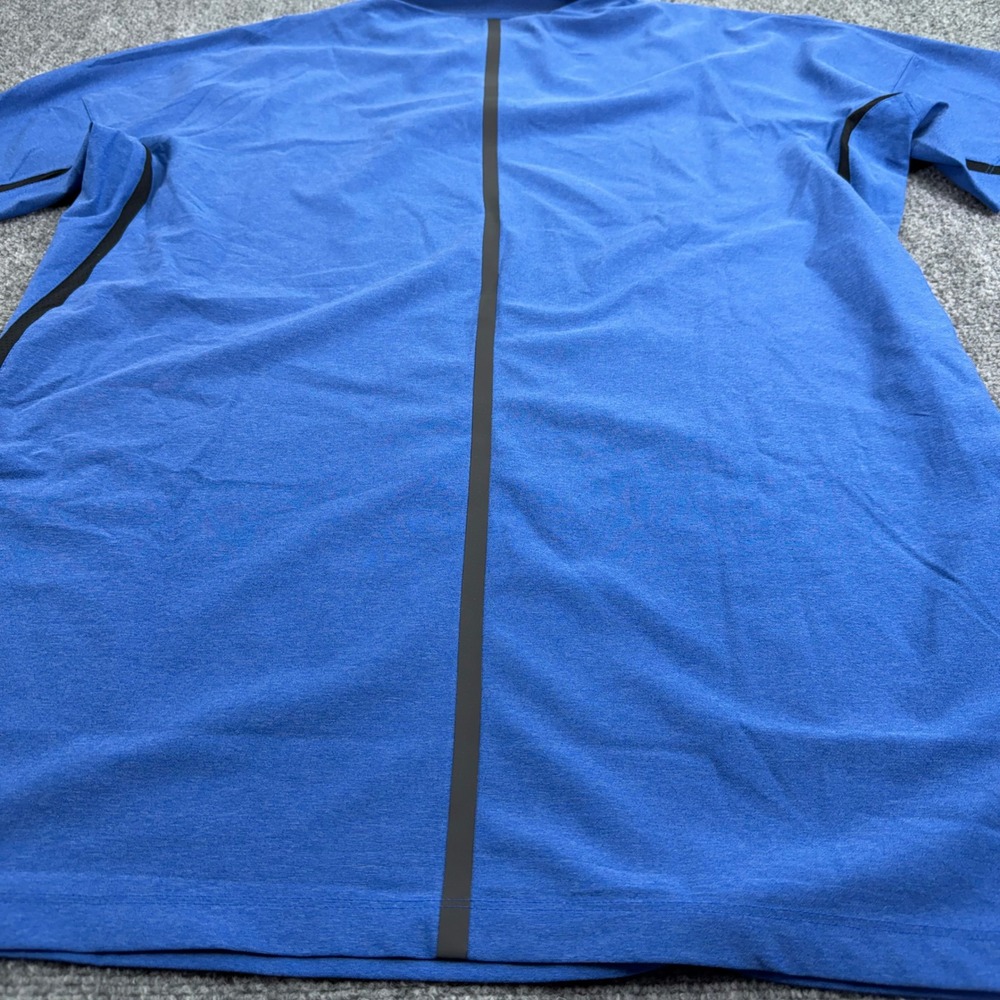 Nike Tiger Woods Polo Shirt Mens Large Blue Dri-FIT Kaluhyat Golf Club Stretch - Picture 14 of 16